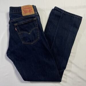 Levi's 517 Men's Bootcut Jeans Tag 29x30 Fits 29x29 Dark Wash Rinse Indigo 517